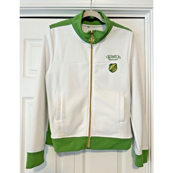 G-Unit G.Unit Varsity No 50 Cent zip track jacket white green athletic L Large - Picture 1 of 16